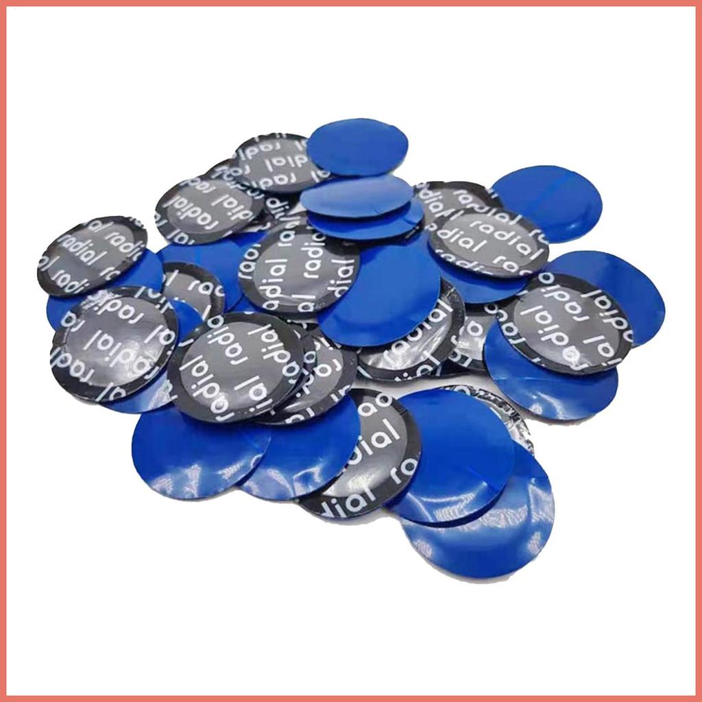 Kit De Remendo De Pneu 100 Peças Adesivo Forte Conjunto De Correção De Roda Remendos De Reparo De Punção Para Veículos C