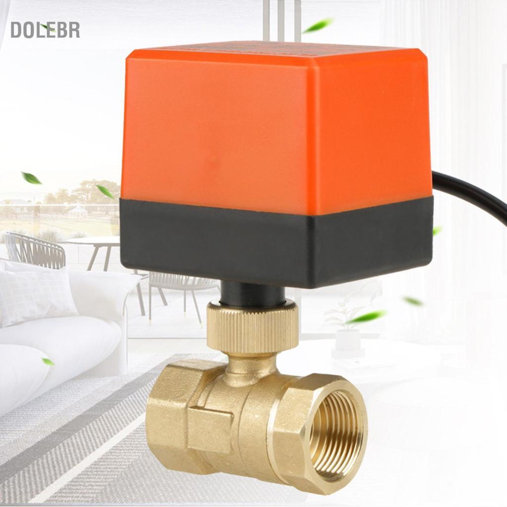 Dolebr Válvula de esfera de latão motorizada dolebr ERYUE com baixo ruído para sistemas de encanamento de ar