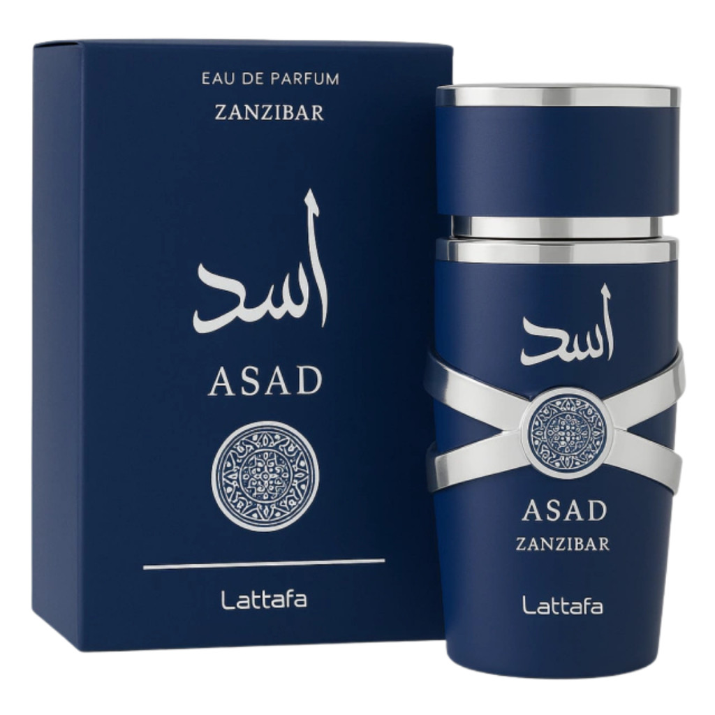 Asad Zanzibar Lattafa Perfume Árabe Original 100ml Original Caixa Lacrada Envio Rápido Tropical