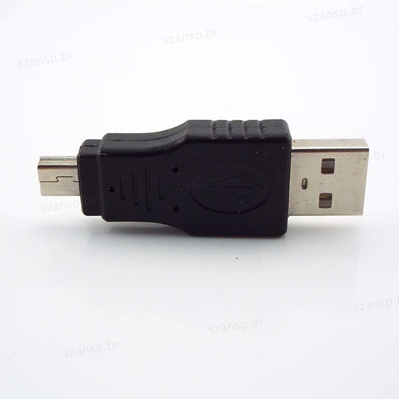 Conector PC USB 2.0 Um Macho Para Mini 5 Pinos Plug Adaptador Conversor Portátil Transmissão De Dados BRA1