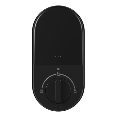 Fechadura Eletrônica Digital Compact Trinco Rolete Com Biometria E Senha Yale Preto