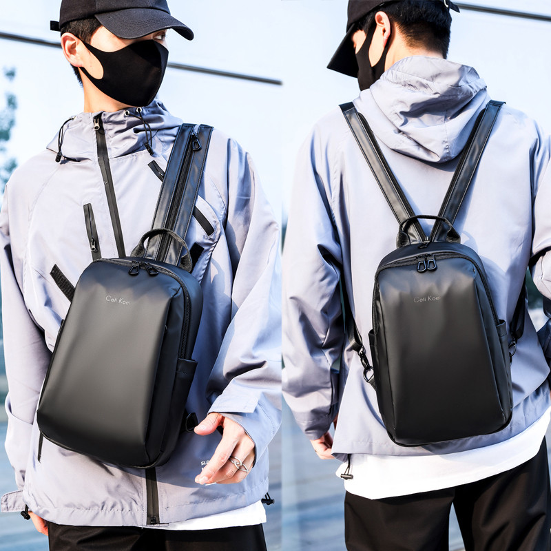 Mini mochila pequena masculina pequena verão leve simples bolsa escolar Casual 3