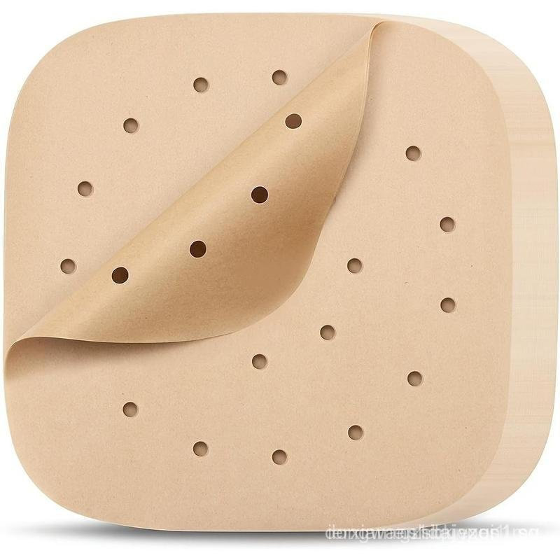 Folhas de Papel Manteiga (50/100 unidades), Forros de Papel Manteiga para Air Fryer, Forros Quadrados de Papel Manteiga