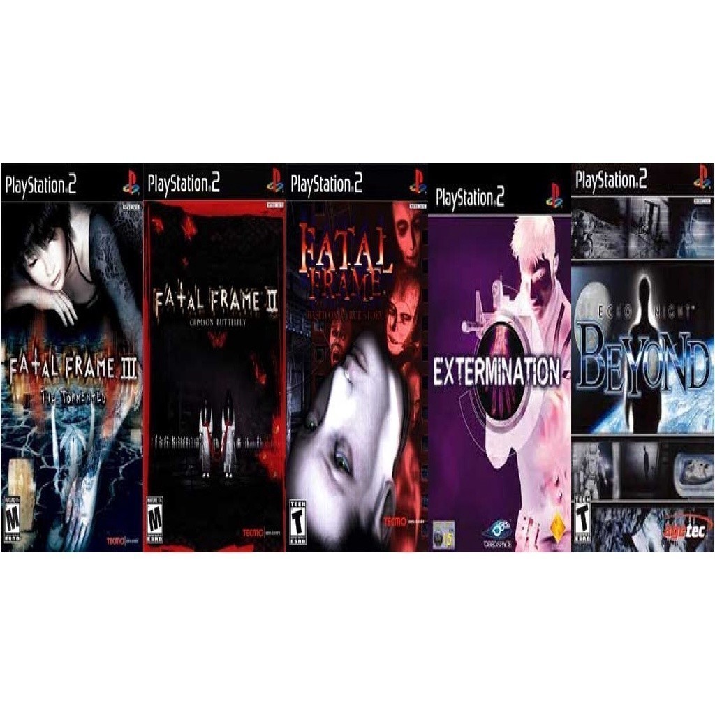 PS2 5 JOGOS  Fatal Frame Extermination Beyond terror ps PLAY 2 Diversão Garantida