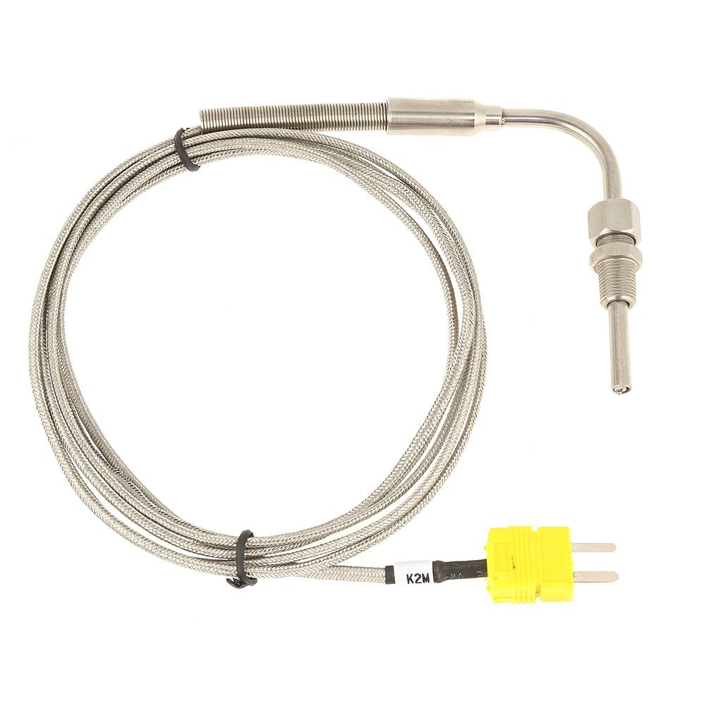 Termopar EGT para Sonda de Temperatura de Gás de Escape com Ponta Exposta e Conector Tipo K