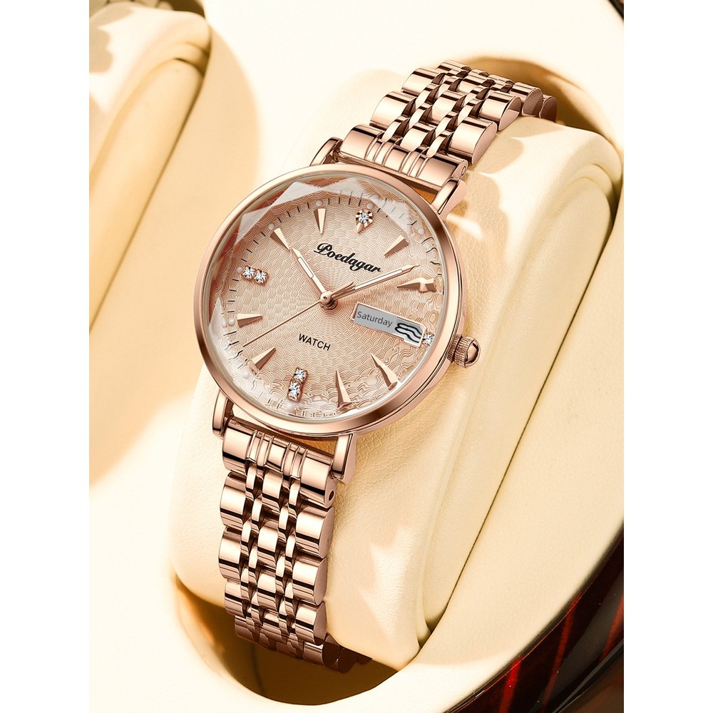 relogio feminino relogio feminino luxo Suíça importado à prova dwaterproof água luminosa senhoras relógio feminino calen