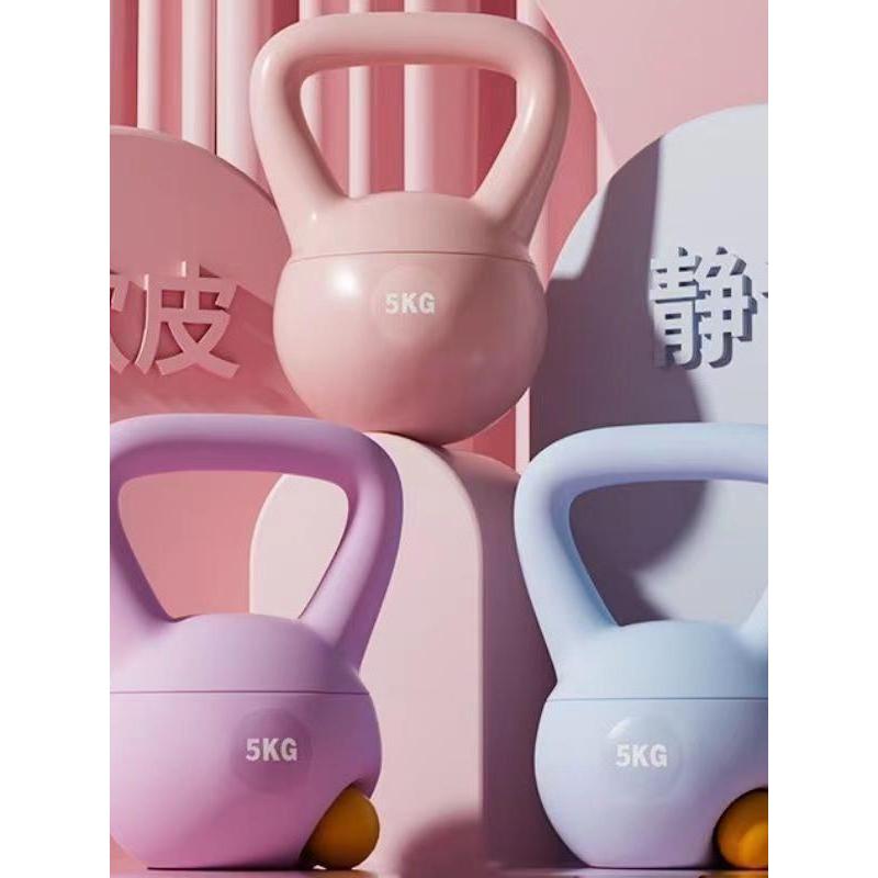 Homens kettlebell macio kettlebell senhoras Fitness doméstico haltere treinamento nádegas moldar 6kg8kg10kg12kg