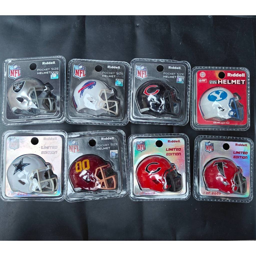 Mais Vendido 2025: Mini Capacete Colecionável da NFL RIDDELL para Futebol Americano, Ornamento de Chapéu 1/4 5OUT