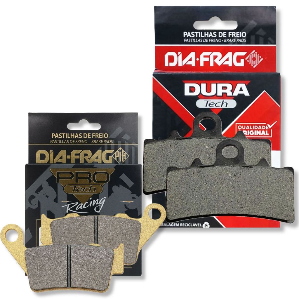 Kit Pastilhas de Freio G310r / G310 Gs / Duke 200 / Duke 390 / Dominar 400 Diafrag