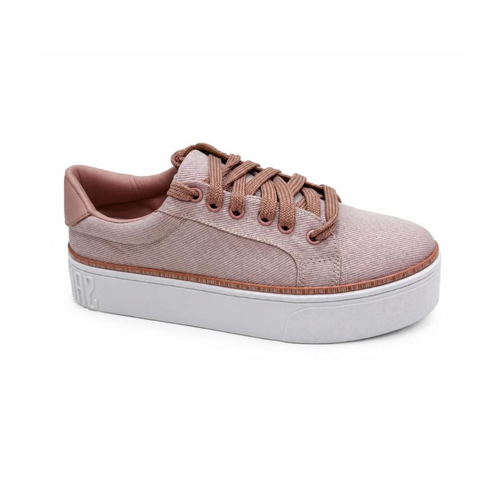 Tênis Feminino Cano Alto Quartzo Jeans Confortável Santa Lolla