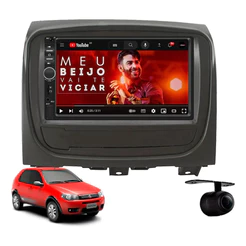 Central Multimídia Fiat Palio Economy Way Cinza 2014 À 2018