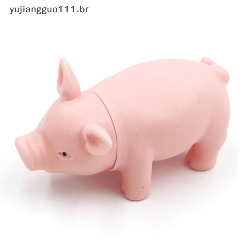 # Novo 1Pc Simular Modelo De Simulação Interativa Porco Cão Gato Borracha Brinquedo Acessórios .