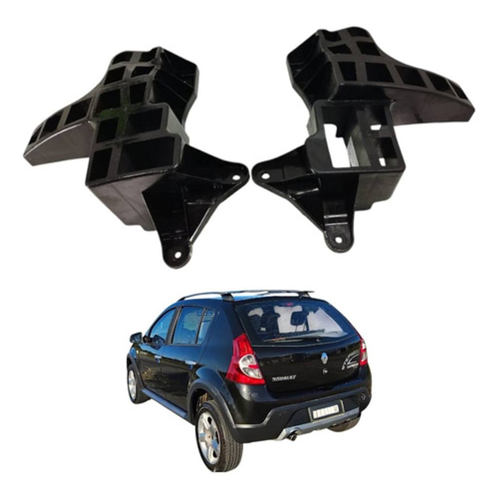 Par Guia Parachoque Traseiro Renault Sandero Stepway 2010