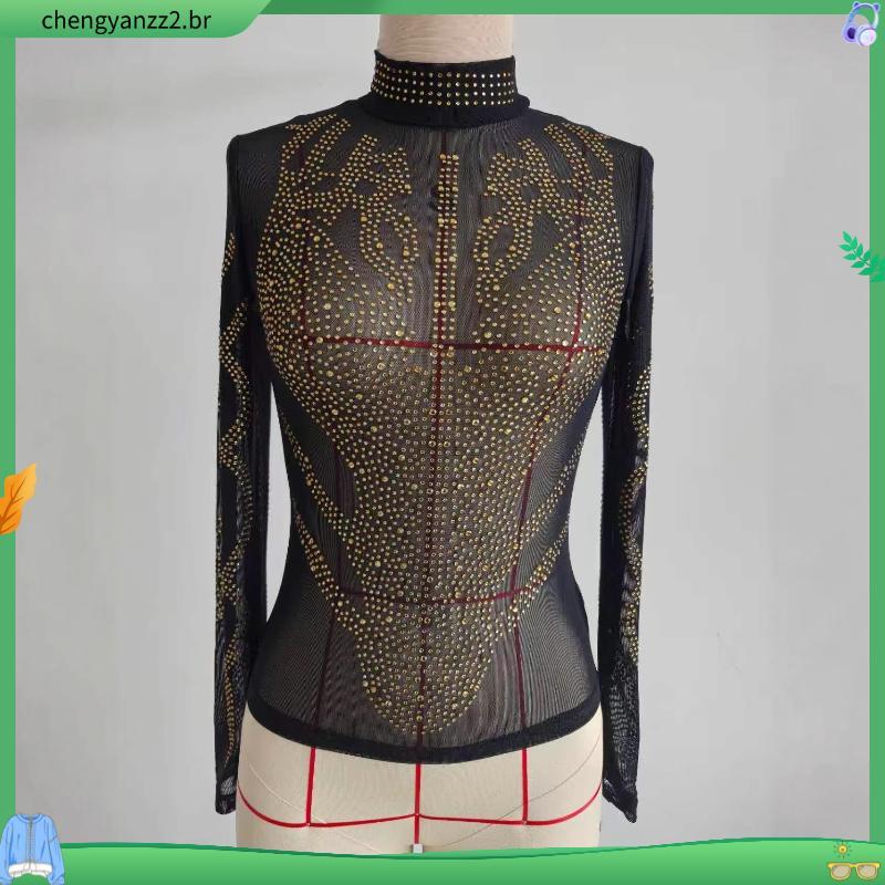 Blazer Feminino com Strass Estrela Alfaiataria Preto Alta Qualidade