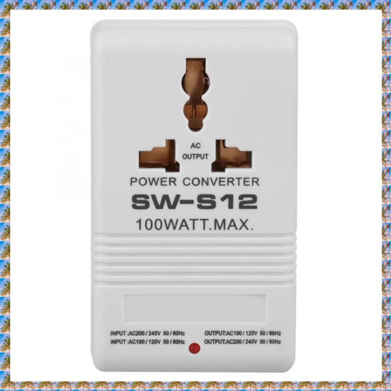 [bo7w15gmoh.br] SW-S12 100W 110V/120V A 220V/240V Conversor De Transformador De Tensão Intensificador Para Viagem Energi
