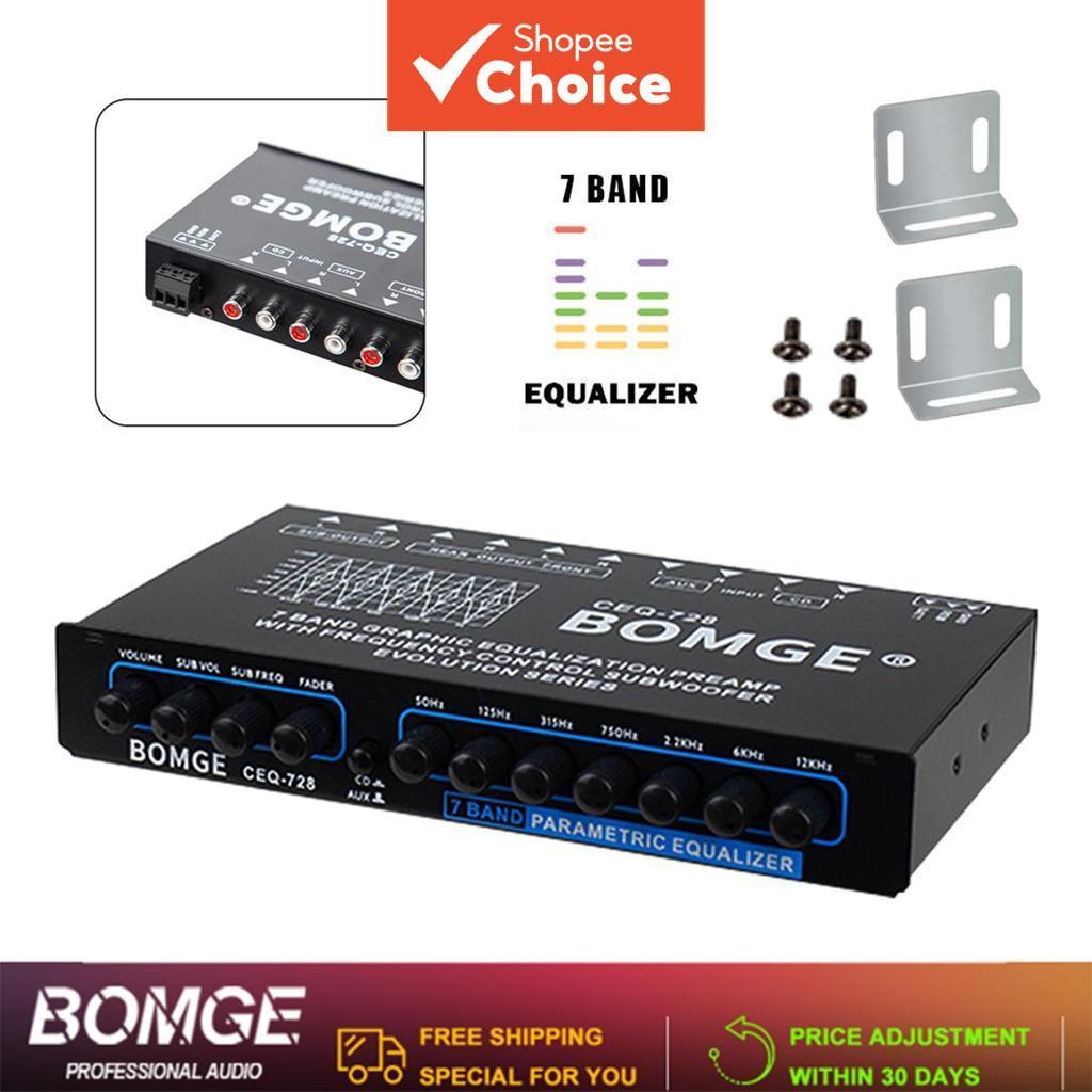 Amplificador De Áudio Para Carro Equalizador De 7 Bandas RCA 3.5 Mm AUX Entrada De Alto Nível Pro