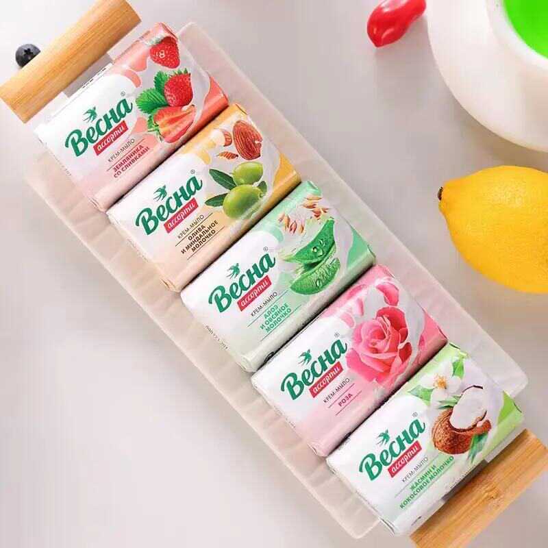 Alyssa sabonete russo Original importado planta óleo essencial sabão lavagem das mãos rosto sabão fragrância duradoura c