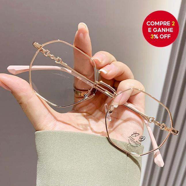 Óculos de Bloqueio de Luz Azul para Mulheres - Antirreflexo, proteção contra cansaço ocular.