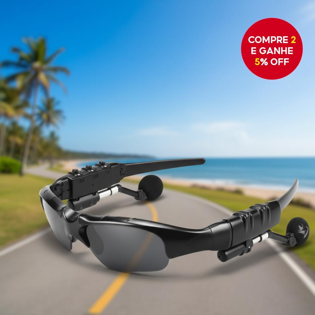  Óculos de Sol Bluetooth Sem Fio com Fones de Ouvido para Proteção de Mulheres e Homens Óculos Inteligentes de Áudio e