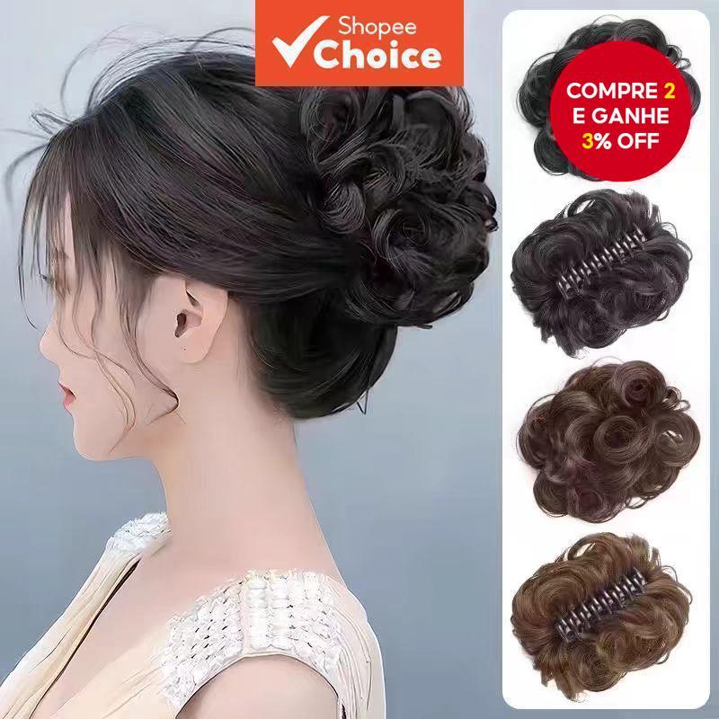 Peruca De Grampo De Cabelo Coreano-Realista De Aparência Natural Para Mulheres , Acessório Invisível