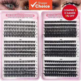 Kit De Extensão De Cílios DIY , 570 Unidades Individuais E Clusters Com Vedação De Ligaçã…