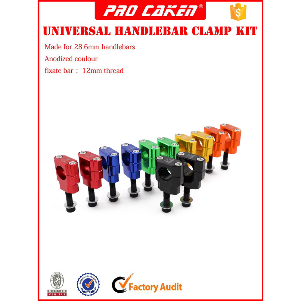 CAKEN acessórios de modificação da motocicleta 28mm direção guiador fixação torneira adaptador código M12/M10 bloco pres