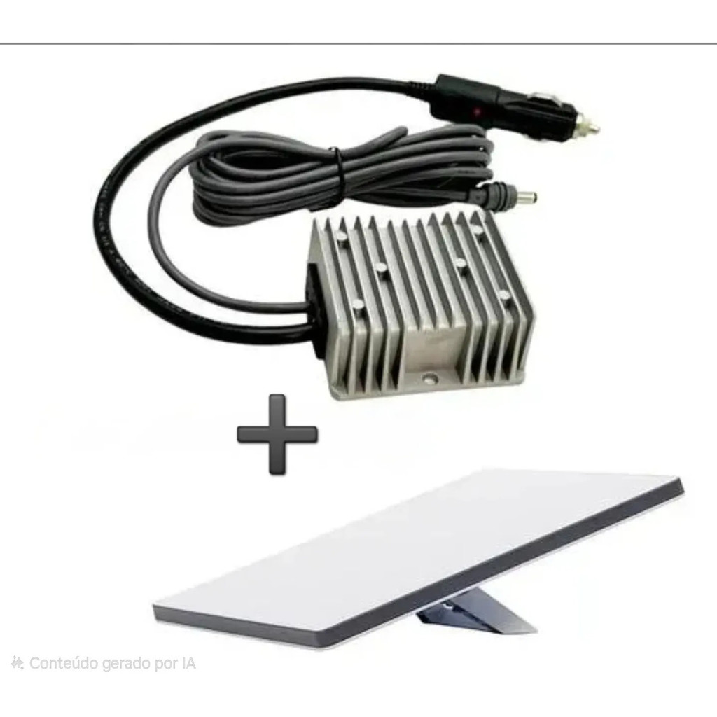 Kit Inversor Veicular 12/24v Para 30v + Antena Starlink Mini