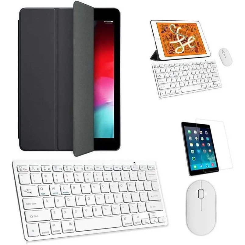 Capa Smart Preto Tecl/mou Bran Pel P/iPad Pro 12,9 2020/2021