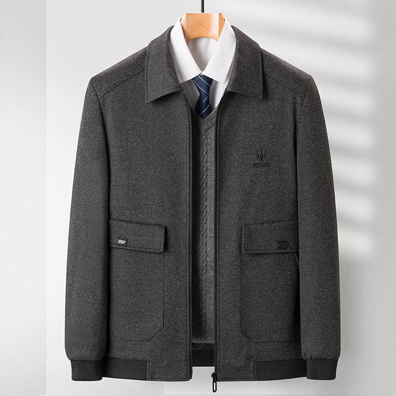 Outono pai jaqueta fina topo de meia-idade idosos roupas masculinas vovô roupas primavera outono roupas casuais 60 anos