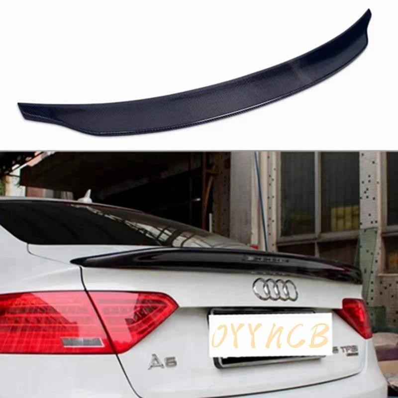 Para Audi A5 4 Portas 2 2009-2016 Estilo BLE Fibra De Carbono/Poiler De Tronco Traseiro De Forjado Não S5 RS5