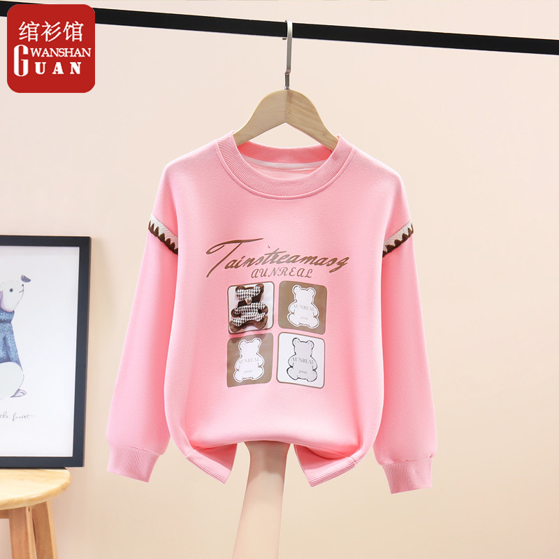2026 novo estilo primavera estilo meninas moletom de manga comprida moda camiseta meninas crianças primavera outono esti