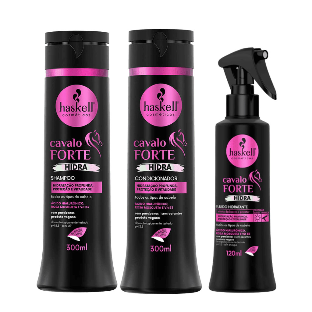 Kit Cavalo Forte Hidra 300ml e Fluido - Haskell