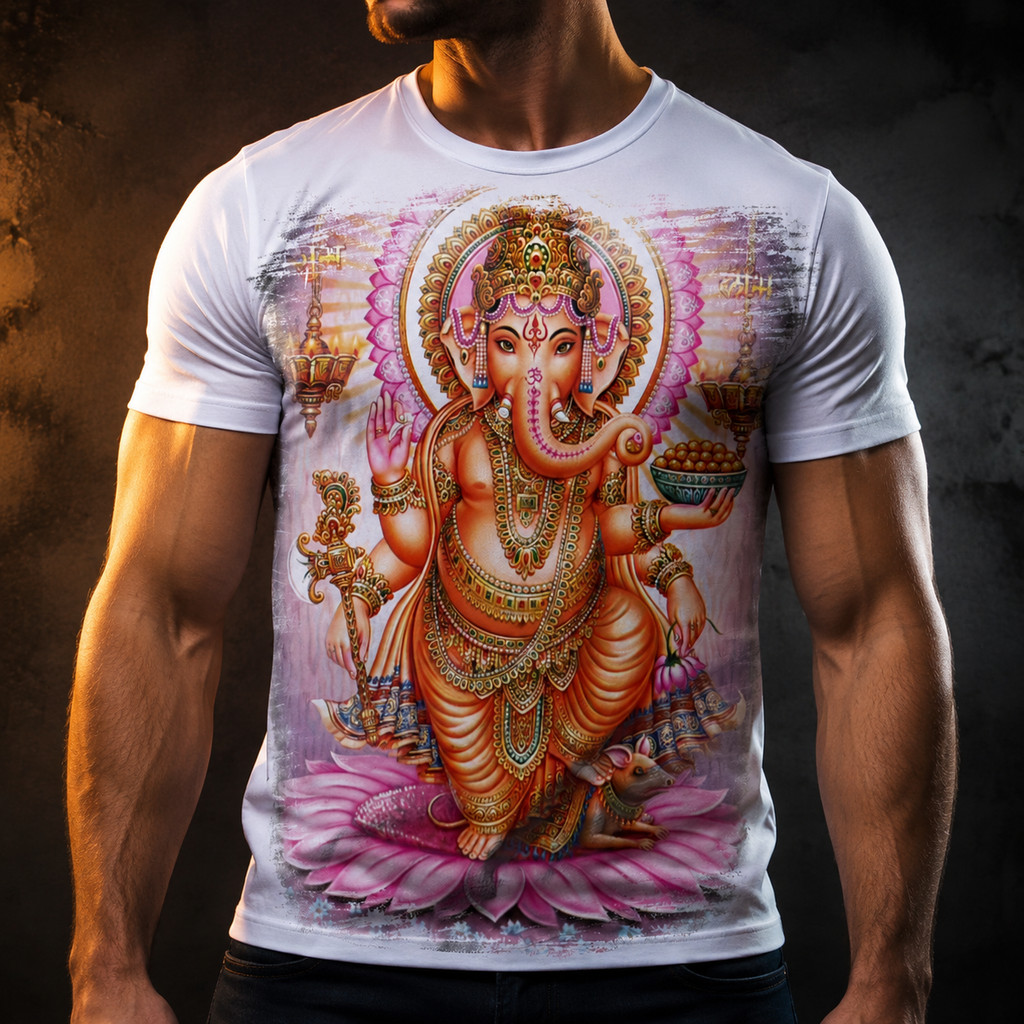 Camiseta Psicodélica Ganesha 34 - Dicelli