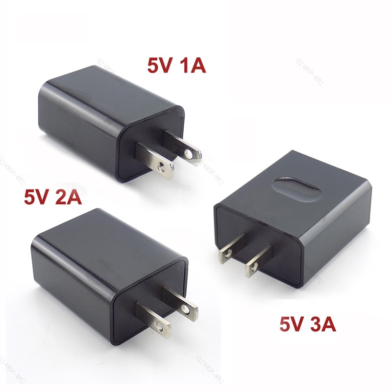 5V 1A 2a 3A Porta USB Única US Plug Adaptador De Carregador De Viagem Parede Energia BR24B2