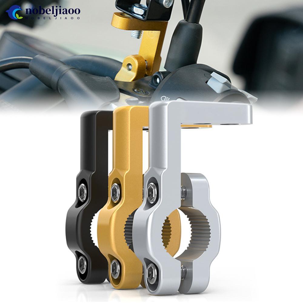 NOBELJIAOO Motocicleta Bicicleta Elétrica Espelho Retrovisor Suporte Adaptador De Montagem Para 22mm Guiador Titular Bra