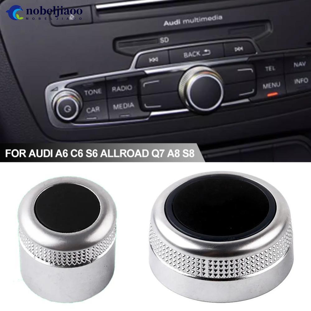 NOBELJIAOO Carro Multimídia MMI Botão De Volume Rotativo Interruptor De Tampa Configuração De Navegação Menu Principal P