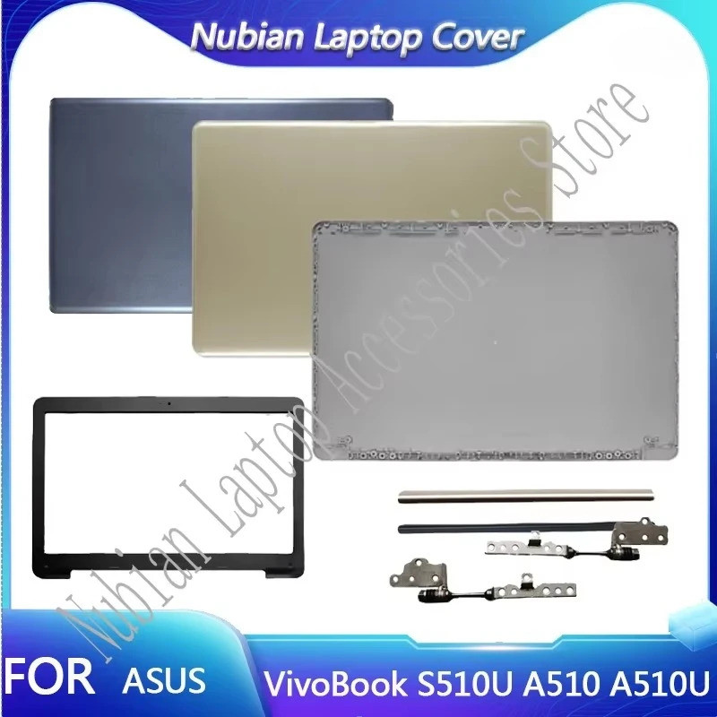 Novo Para ASUS VivoBook S510U A510 A510U X510UA S510 X510 F510U A510 F510 Capa Traseira LCD Laptop/Moldura Frontal/Dobra