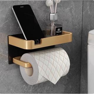 Suporte de rolo de papel higiênico de luxo leve suporte de toalha de papel higiênico sem perfuração suporte de papel hig
