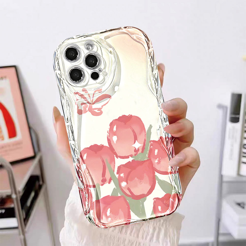 Para Redmi 15C 14C 15 13 12 12C 13C Nota 13 Note12 Pro 11 10s Bonito Tulipa Flor