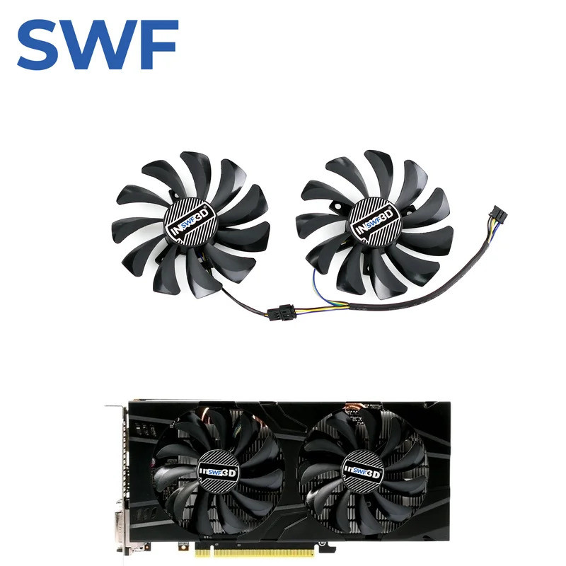 * 85MM P106 GTX 1060 Substituição Do Ventilador De Resfriamento Para INNO3D GeForce 3GB 6GB X2 Refrigerador De Placa Grá