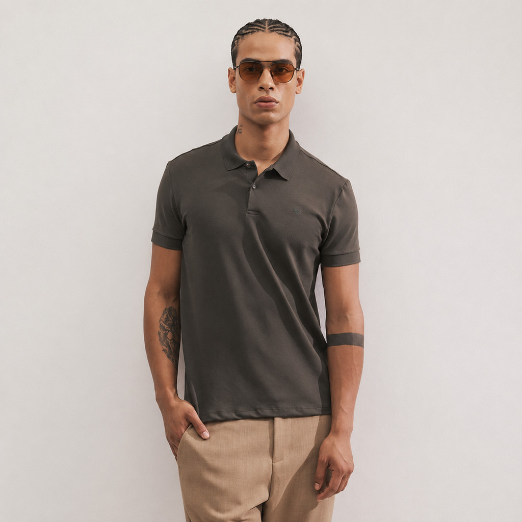 Camisa Polo Colcci Algodão Pima Peruano Verde Forest Night