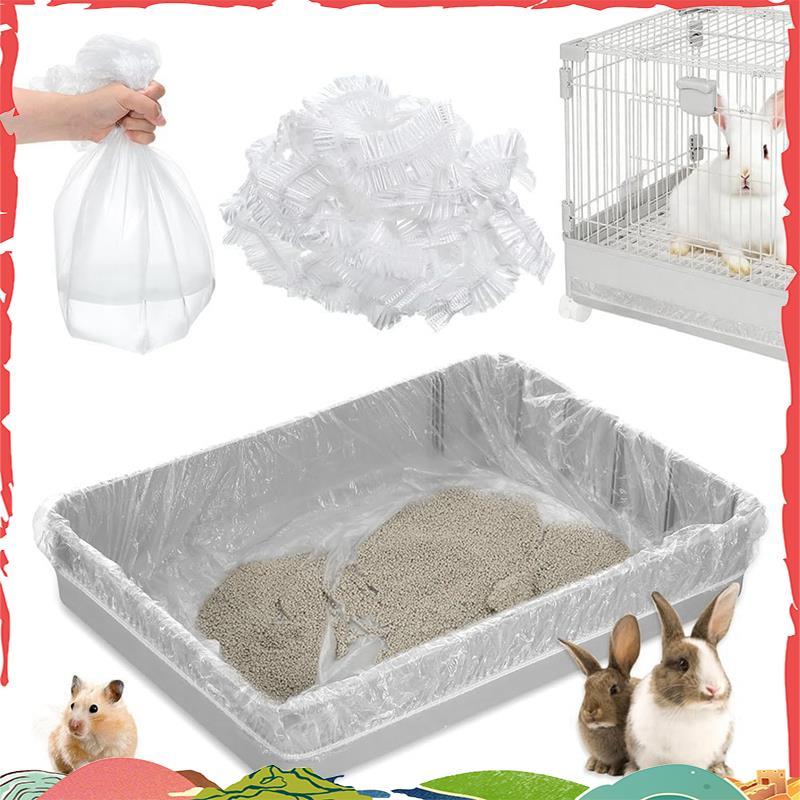 Forros Descartáveis Da Gaiola De 50 Pces , Saco Plástico Claro Do Forro Dos Coelhos , Filme Higiênico Universal Para O C
