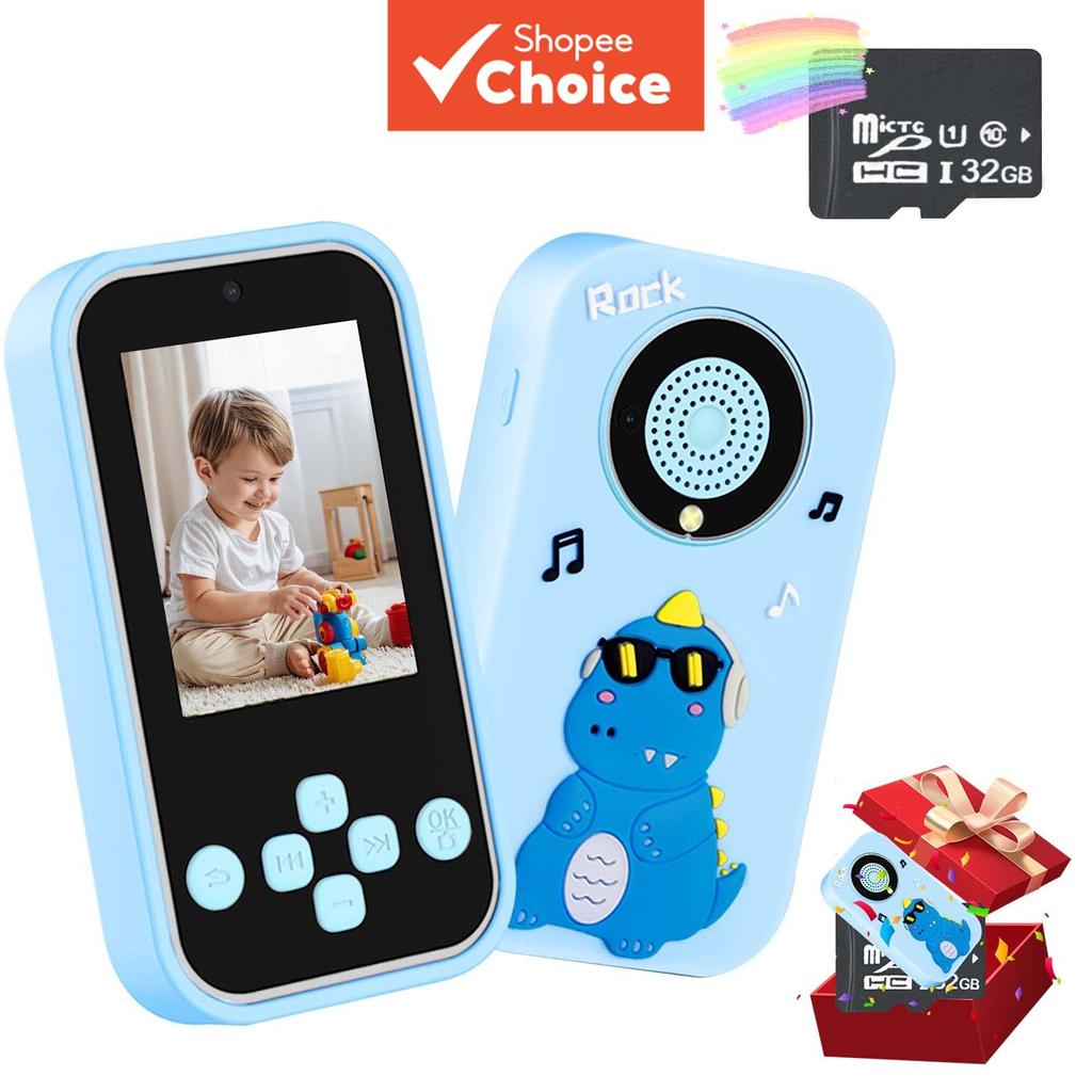 Câmera infantil em formato de telefone, Presente de Natal e aniversário, Brinquedo de telefone celular de aprendizado