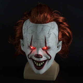 Máscara de Halloween Luminescente Stephen King It Máscara Pennywise Horror Palhaço Joker Máscara Palhaço Hallowe