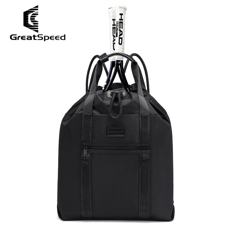 Greatspeed saco de tênis Badminton saco cordão mochila das mulheres dos homens à prova dwaterproof água Fitness viagem a
