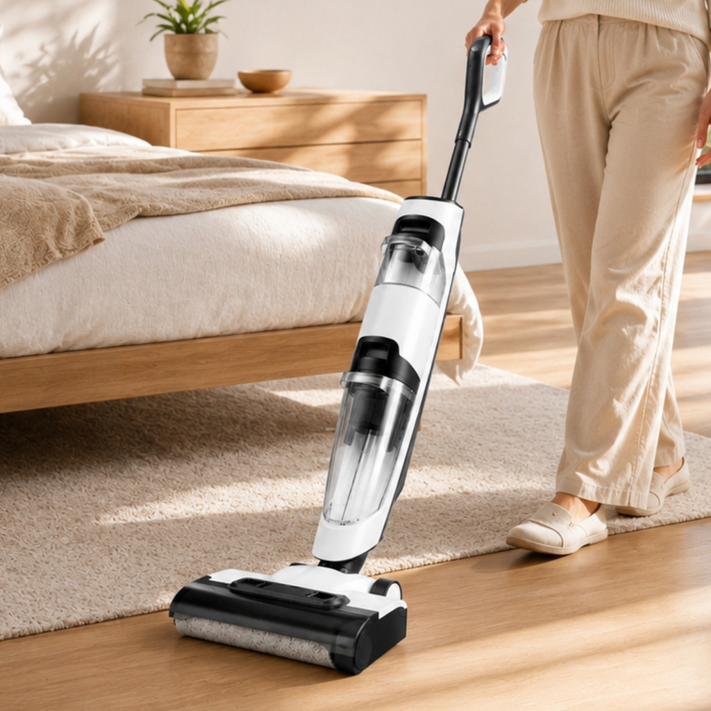 Aspirador Vertical Sem Fio Lava Piso Aspirador de Água Recarregável 12KPa OIH-5601