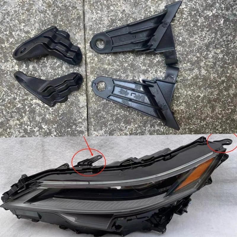 Para Lexus RX300 RX330 RX450 2023-2024 Kit De Reparo De Farol Baixo Carro Suporte Anel De Proteção Preto Plástico Fixaçã