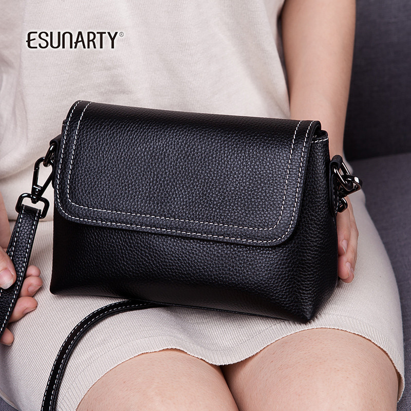 Bolsa feminina bolsa mensageiro 2024 novo estilo primavera verão moda couro genuíno pequena bolsa quadrada All-Match pri