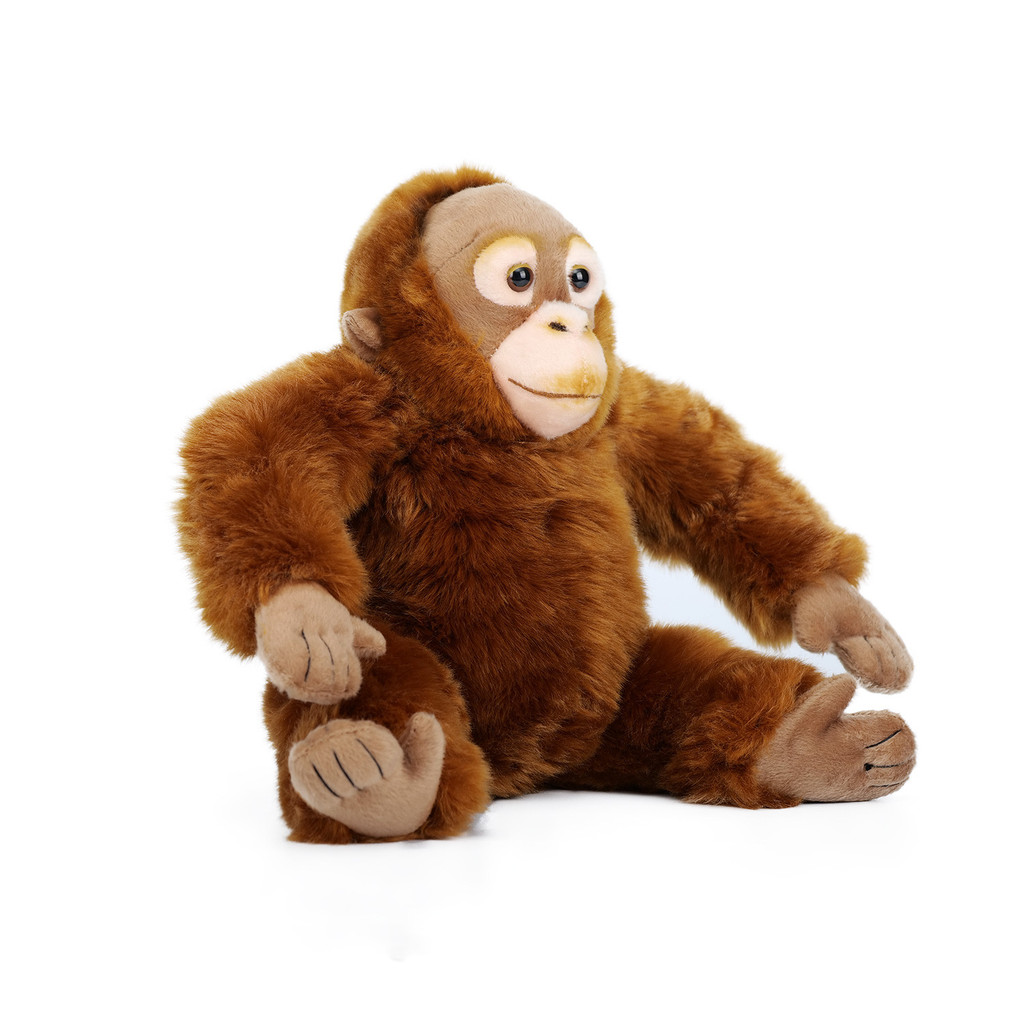 Boneca De Pelúcia Fofa De Gorila Da Selva – De Macaco Realista Ultramacia , Presente De Feriado Infantil Huggável , Comp