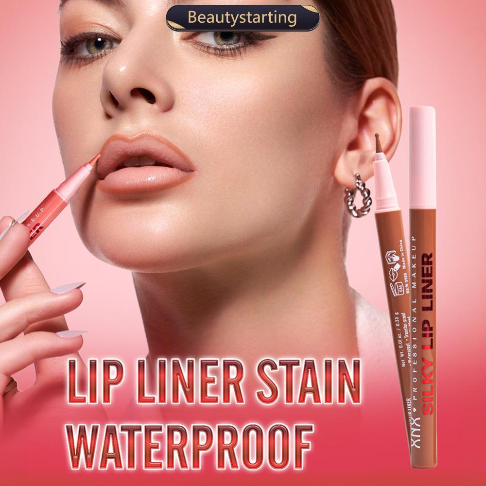 BEAUTYSTARTING Lápis Delineador Labial De Longa Duração À Prova D'água De Manchas Nude Rosa Marrom Maquiagem Fosco Cremo